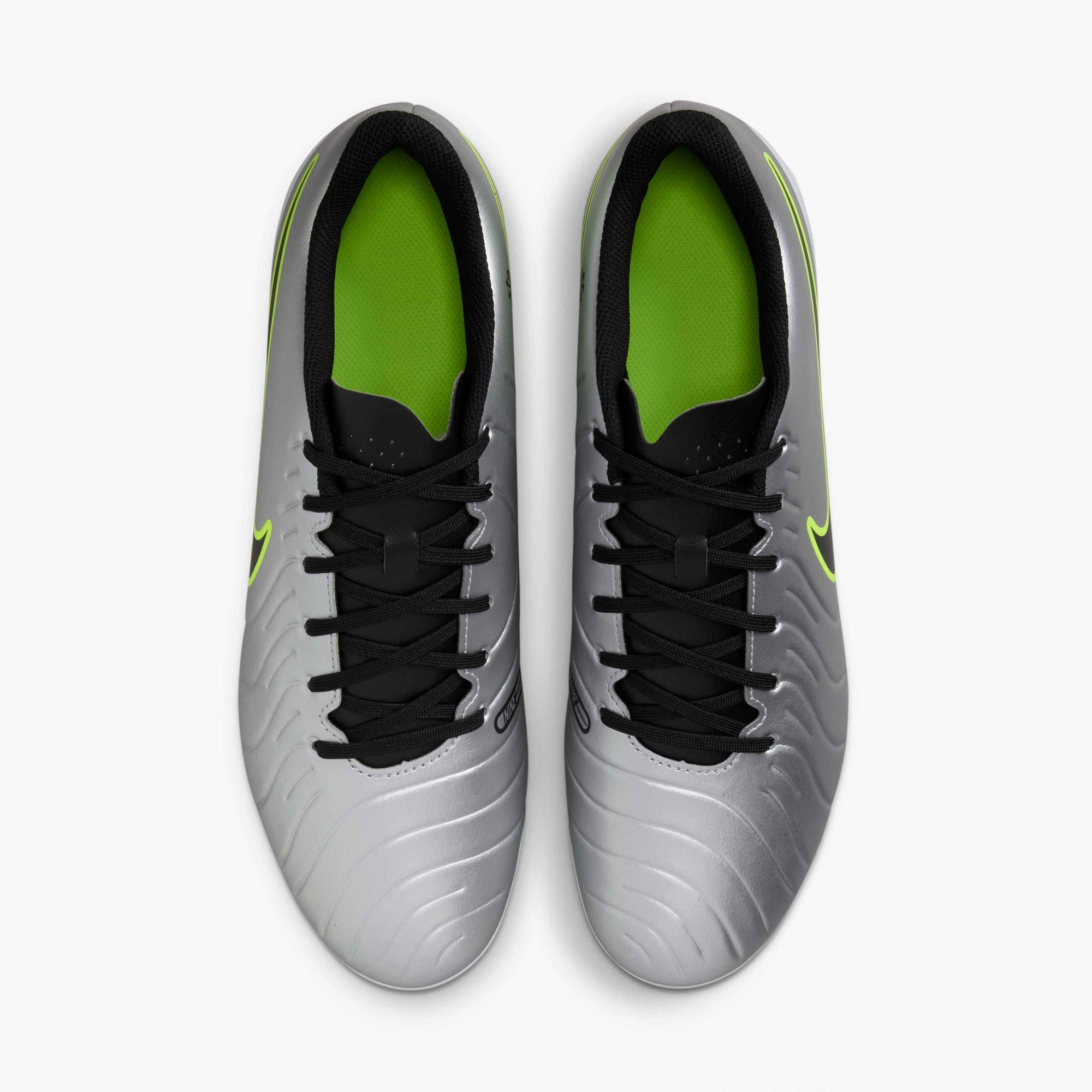 Nike Tiempo Legend 10 Club Multi-Ground Low-Top Soccer Cleats - Metallic Silver