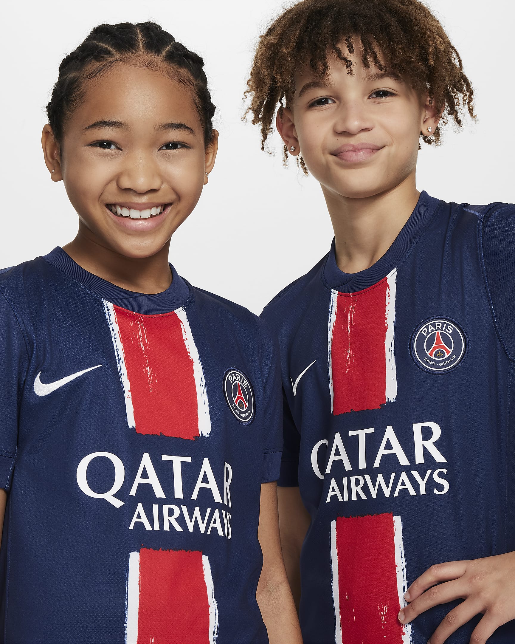 Nike Paris Saint-Germain 2024/25 Stadium Home Big Kids' Dri-FIT Soccer Replica Jersey