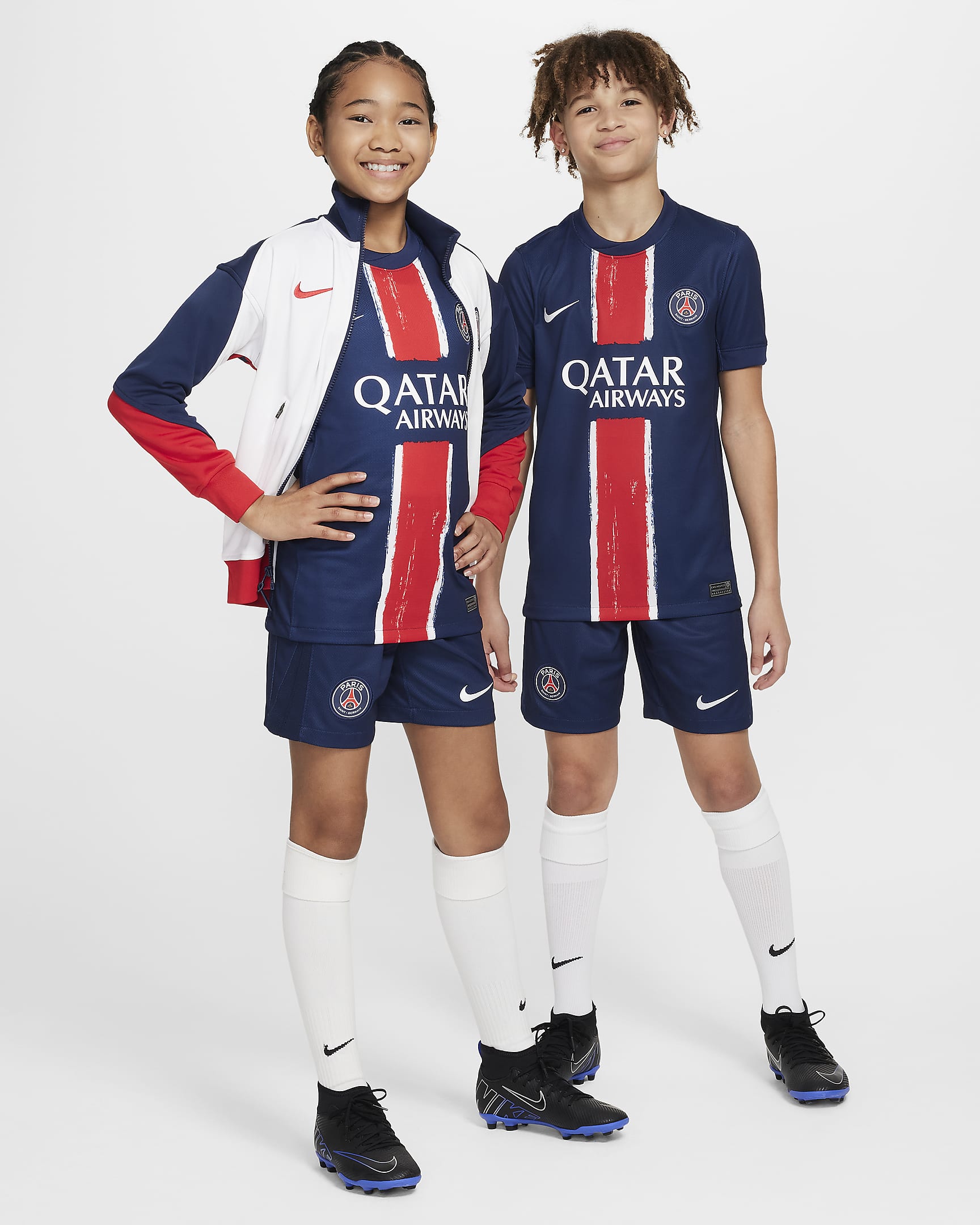 Nike Paris Saint-Germain 2024/25 Stadium Home Big Kids' Dri-FIT Soccer