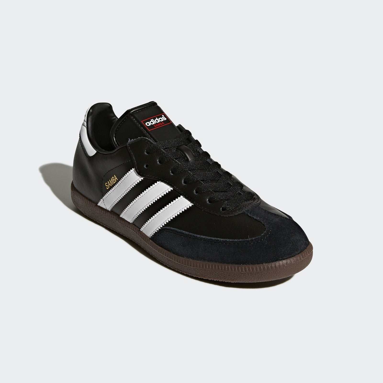 adidas Samba Leather Indoor Shoes Classic Black White