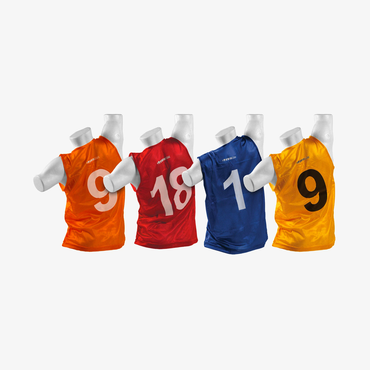 Numbered Training Vest Red Adult