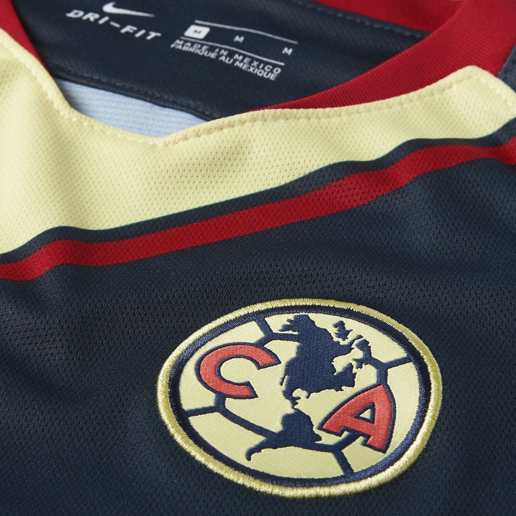 Kid's Club America 18/19 Away Jersey - Yellow/Navy/Red