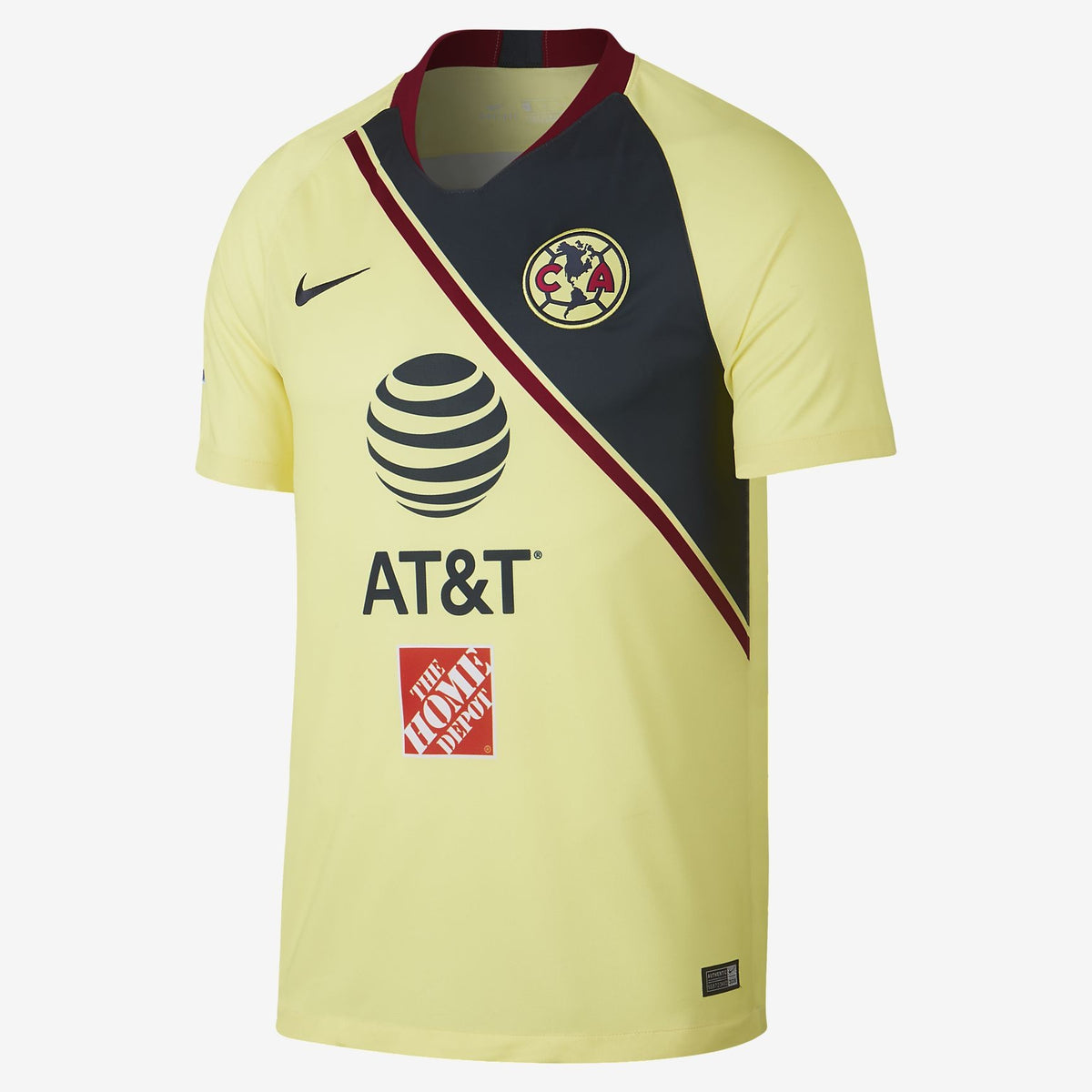 Men&#39;s Club America 18/19 Home Jersey - Yellow/Navy/Red