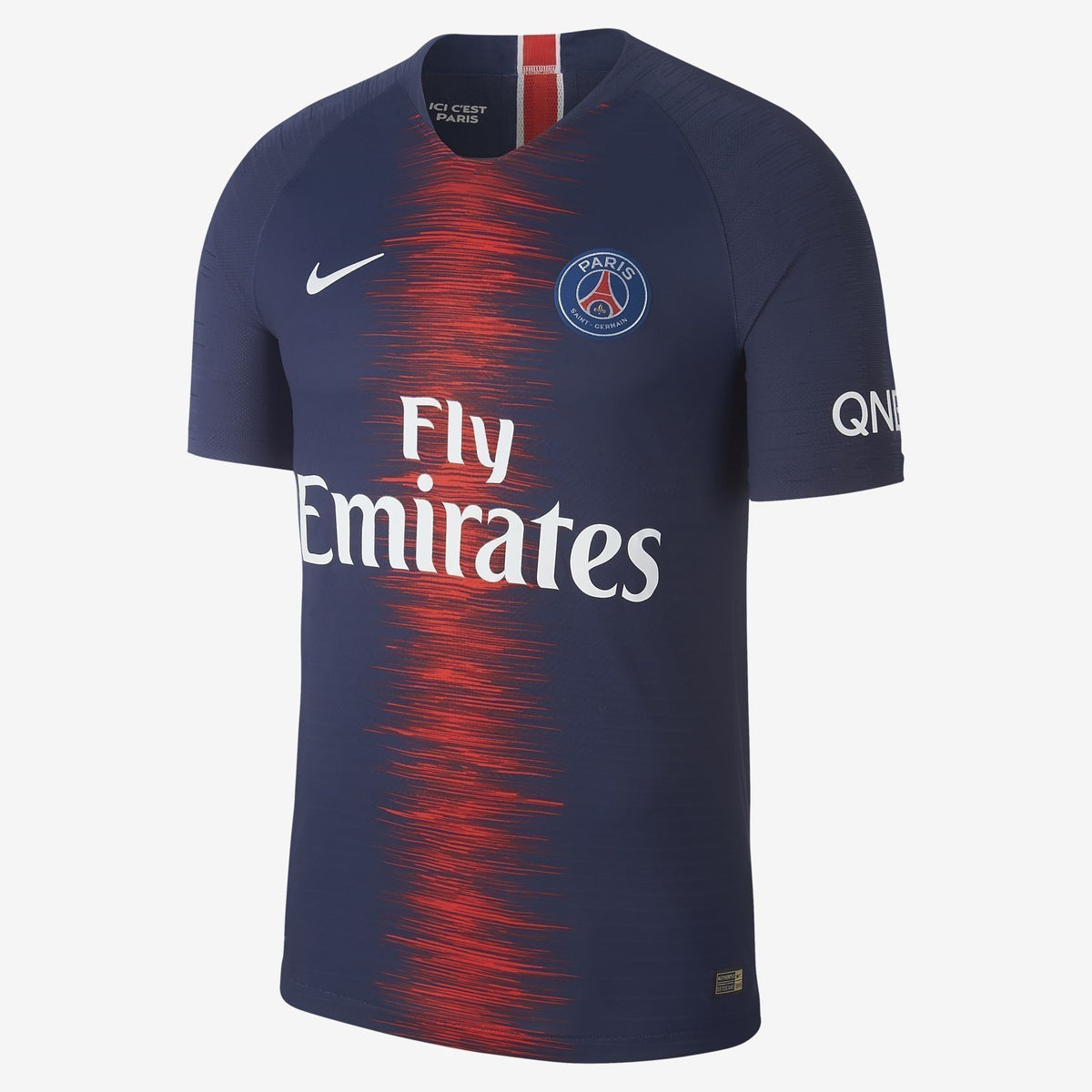 Men&#39;s Paris Saint-Germain 18/19 Home Authentic Jersey - Navy/White