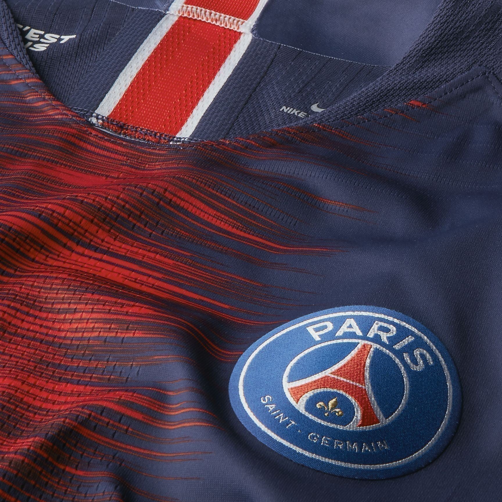 Men's Paris Saint-Germain 18/19 Home Authentic Jersey - Navy/White