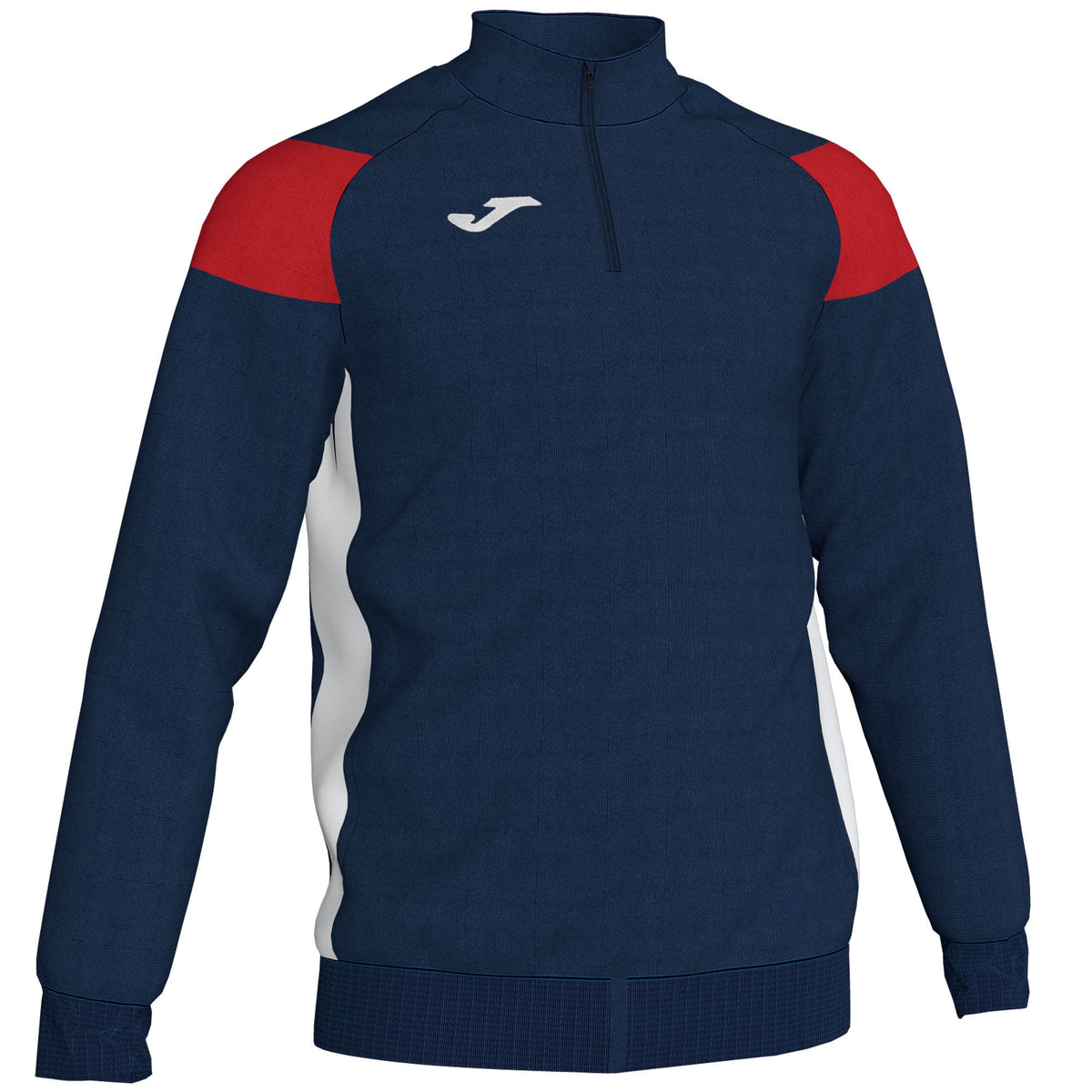 JOMA SWEATSHIRT CREW III 1/2 ZIP TOP - NAVY/RED