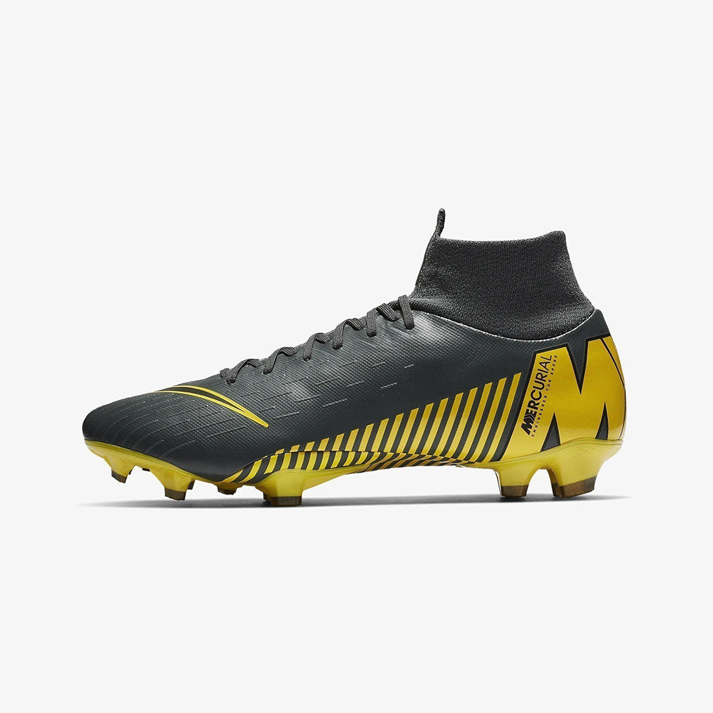 Men&#39;s Superfly 6 Pro FG Soccer Cleats - Dark Grey/Opti Yellow/Black