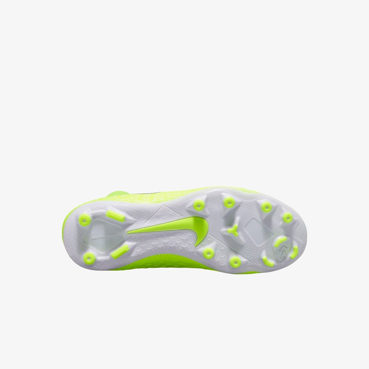 Kid's PhantomVSN Academy DF FG/MG Cleats - White/Volt