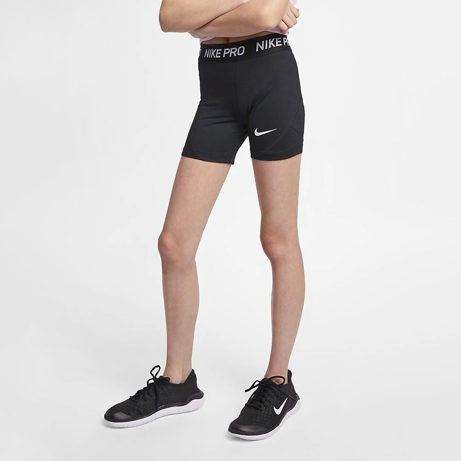 Nike Pro Girls Dri-Fit Shorts Black