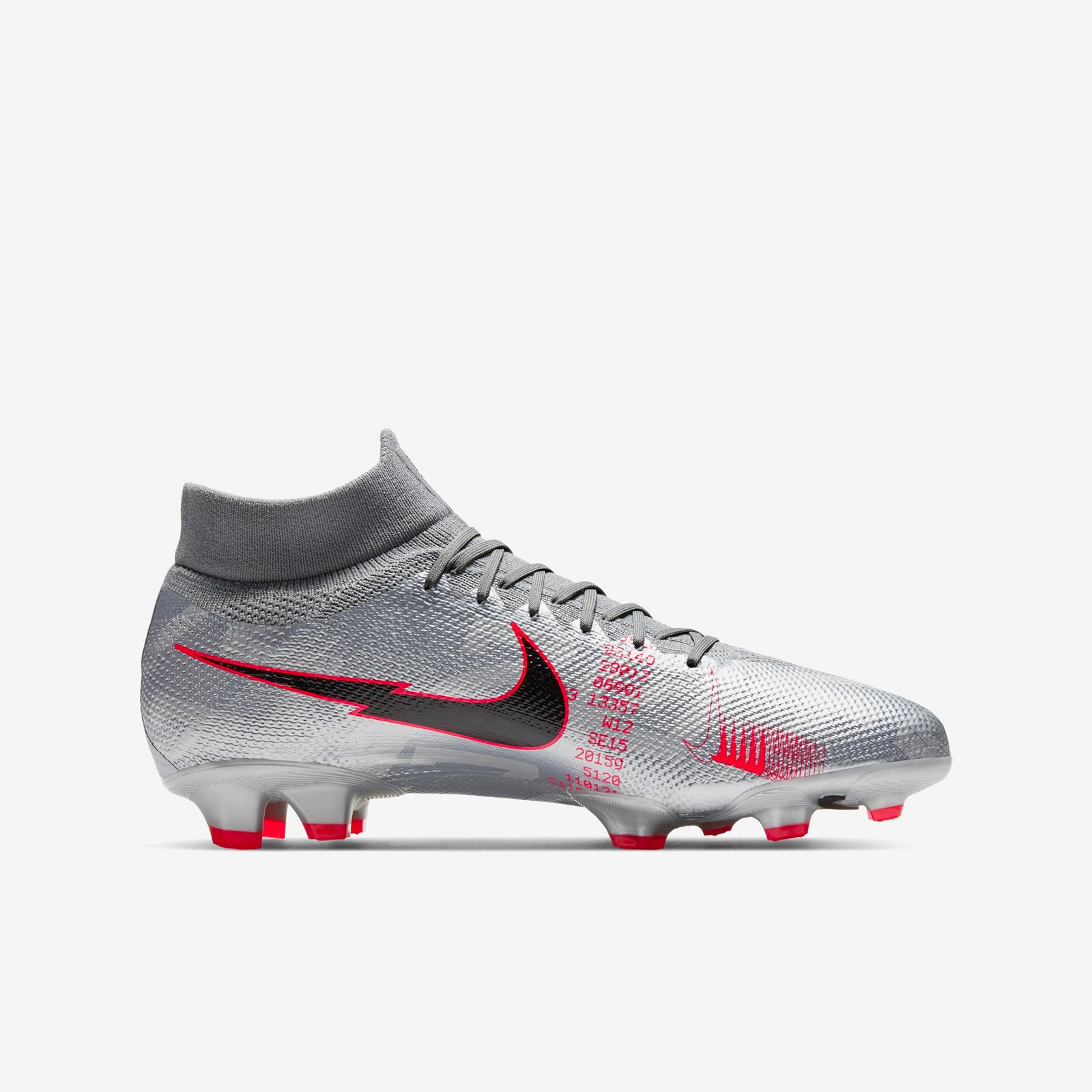 Men s Mercurial Superfly 7 Pro Firm Ground Soccer Shoes Silver