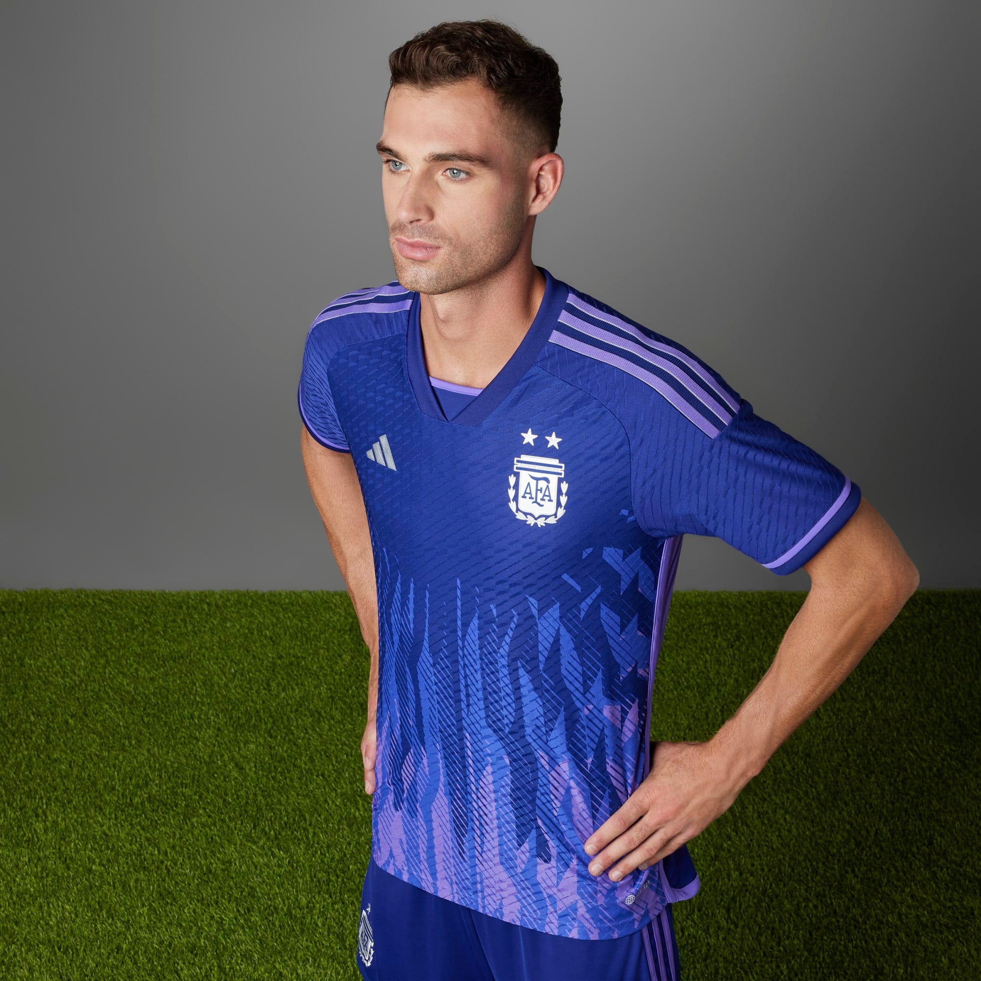 adidas Argentina 2024 Away Authentic Jersey - Blue, Men's Soccer