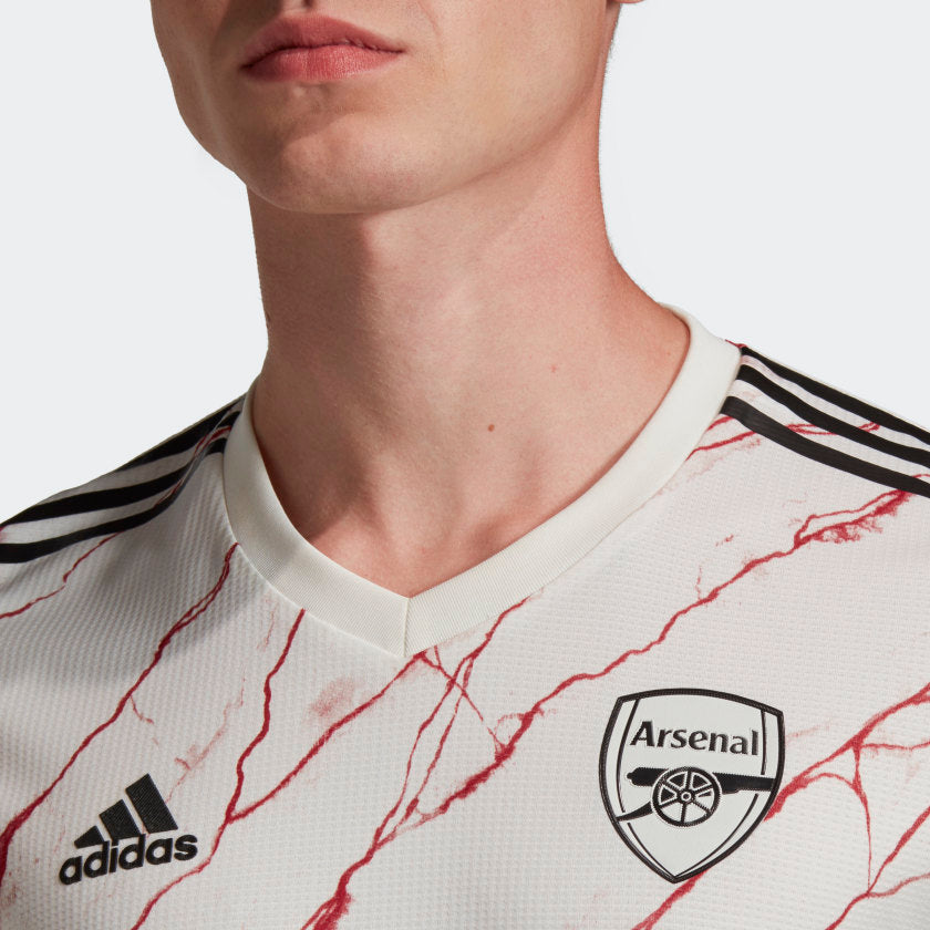 Arsenal FC Adidas 21-22 White / Scarlet Home Jersey - Pro League Sports  Collectibles Inc.