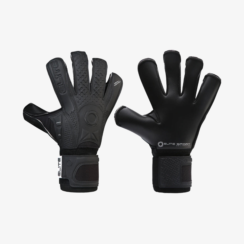 Elite Black Solo Goalkeeper Glove - BLACK SOLO-ELITE SPORT by Elite Sport | Available at Niky's Sports