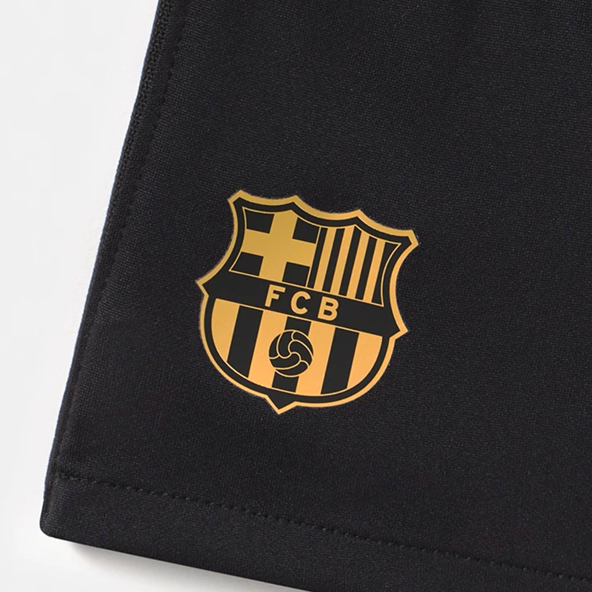 Youth Nike Black/Gold Barcelona 2020/21 Away Kit