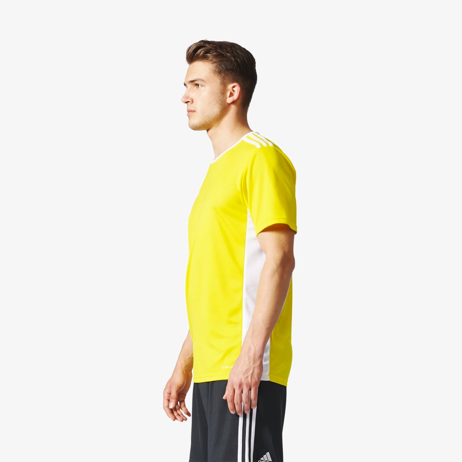 Entrada 18 Jersey Yellow Men's - CD8390-ADIDAS by Adidas | Available at Niky's Sports