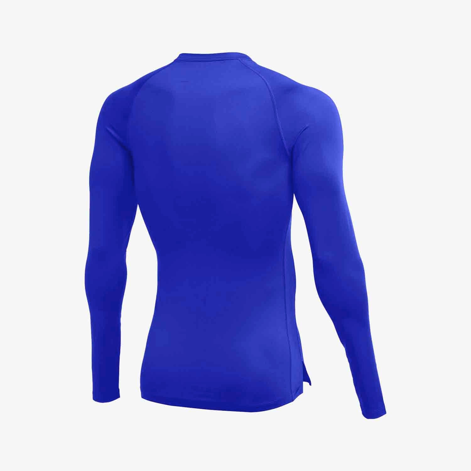 Nike Pro Combat Hypercool Long Sleeve Compression (Blue)