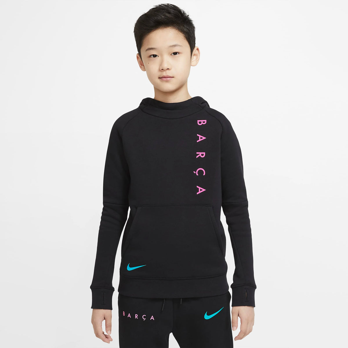 Youth FC Barcelona Hoodie Black