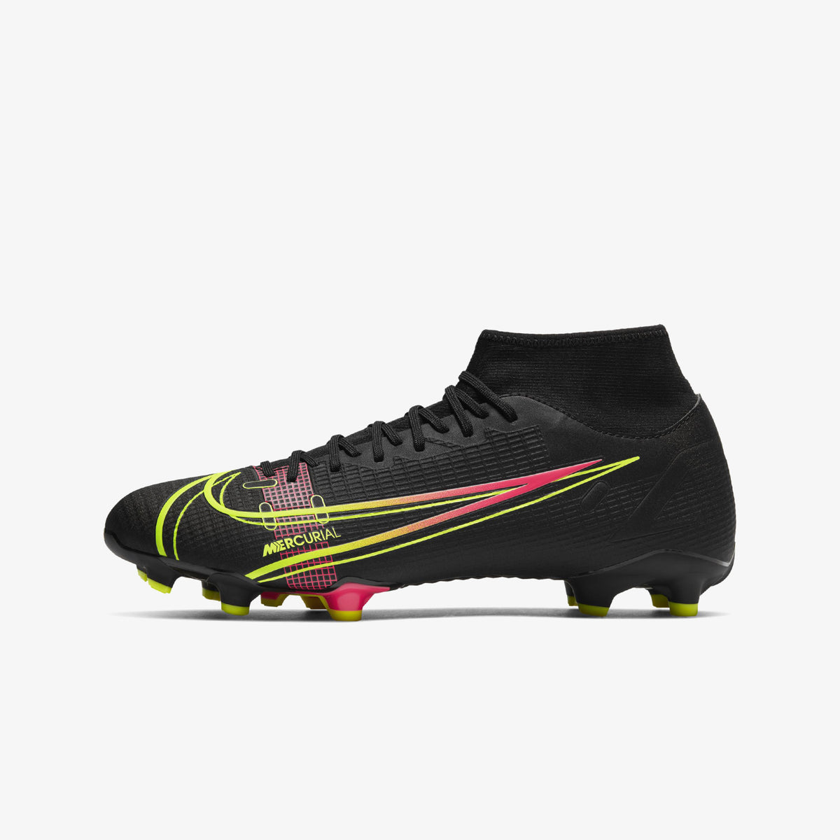 Men&#39;s Mercurial Superfly 8 Academy Firm Ground Black