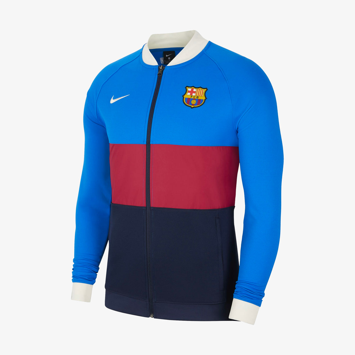 Nike FC Barcelona Men&#39;s Full-Zip Soccer Track Jacket