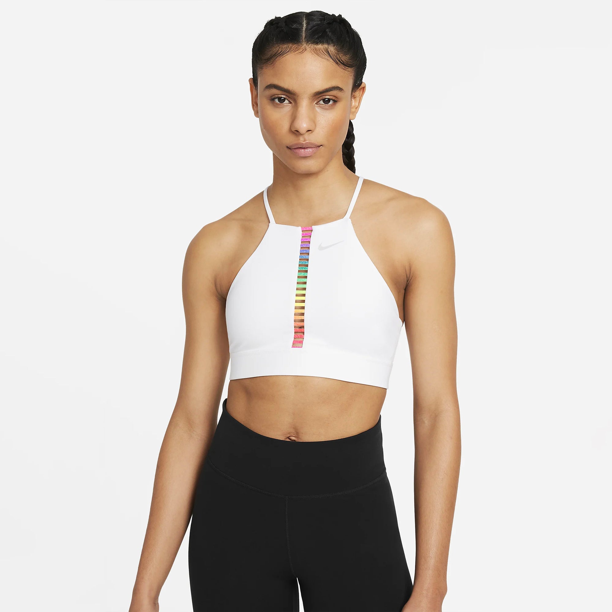 Nike Dri-FIT Indy Rainbow Ladder Women's Bra