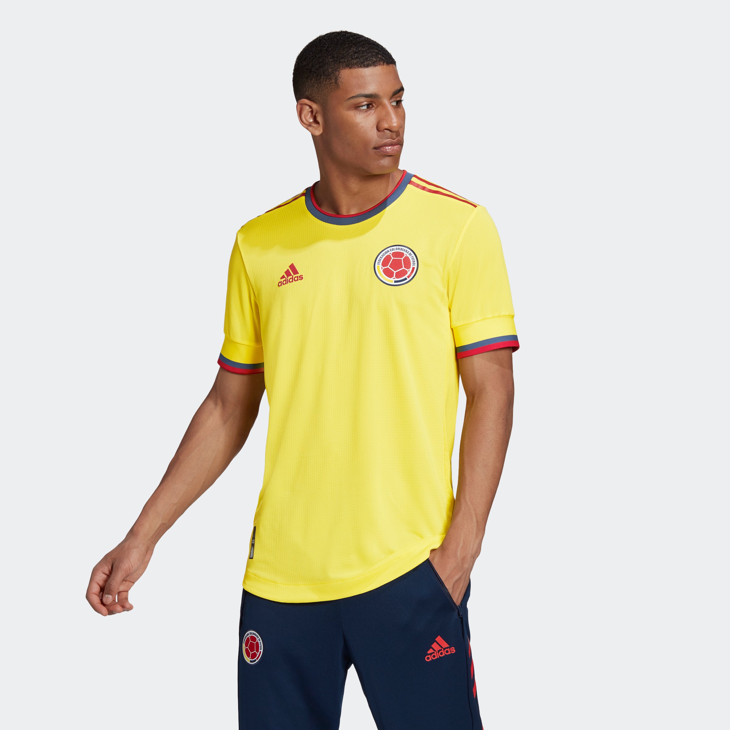 adidas Women's Colombia 15/16 Home Jersey Yellow/Navy/Red – Azteca