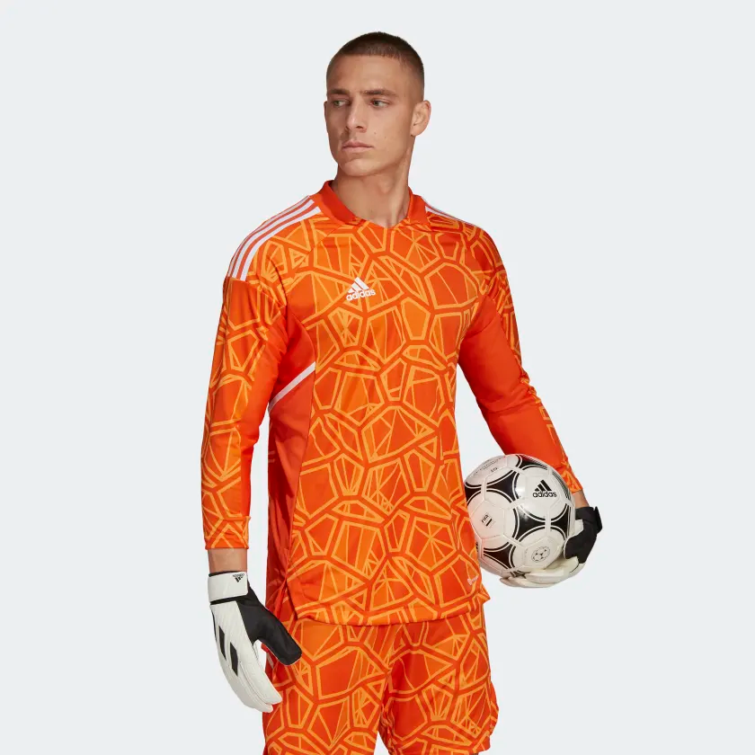Adidas Condivo 22 Goalkeeper Long Sleeve Jersey - Orange, M