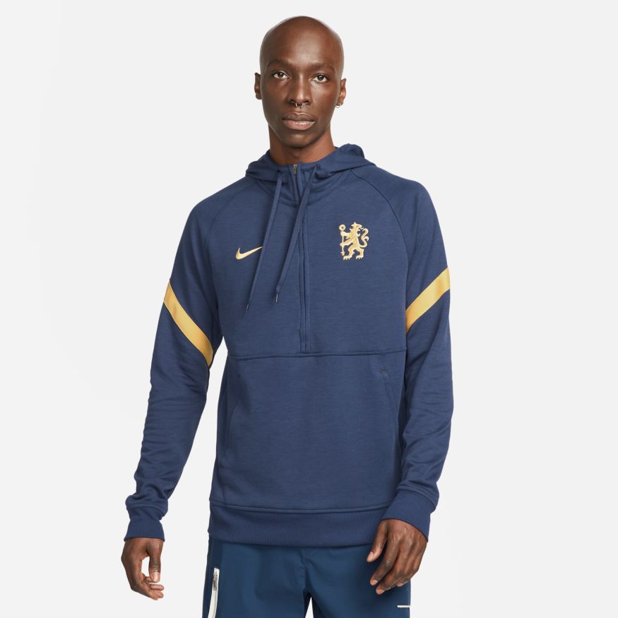 Nike Chelsea FC Men&#39;s 1/2-Zip Fleece Soccer Hoodie