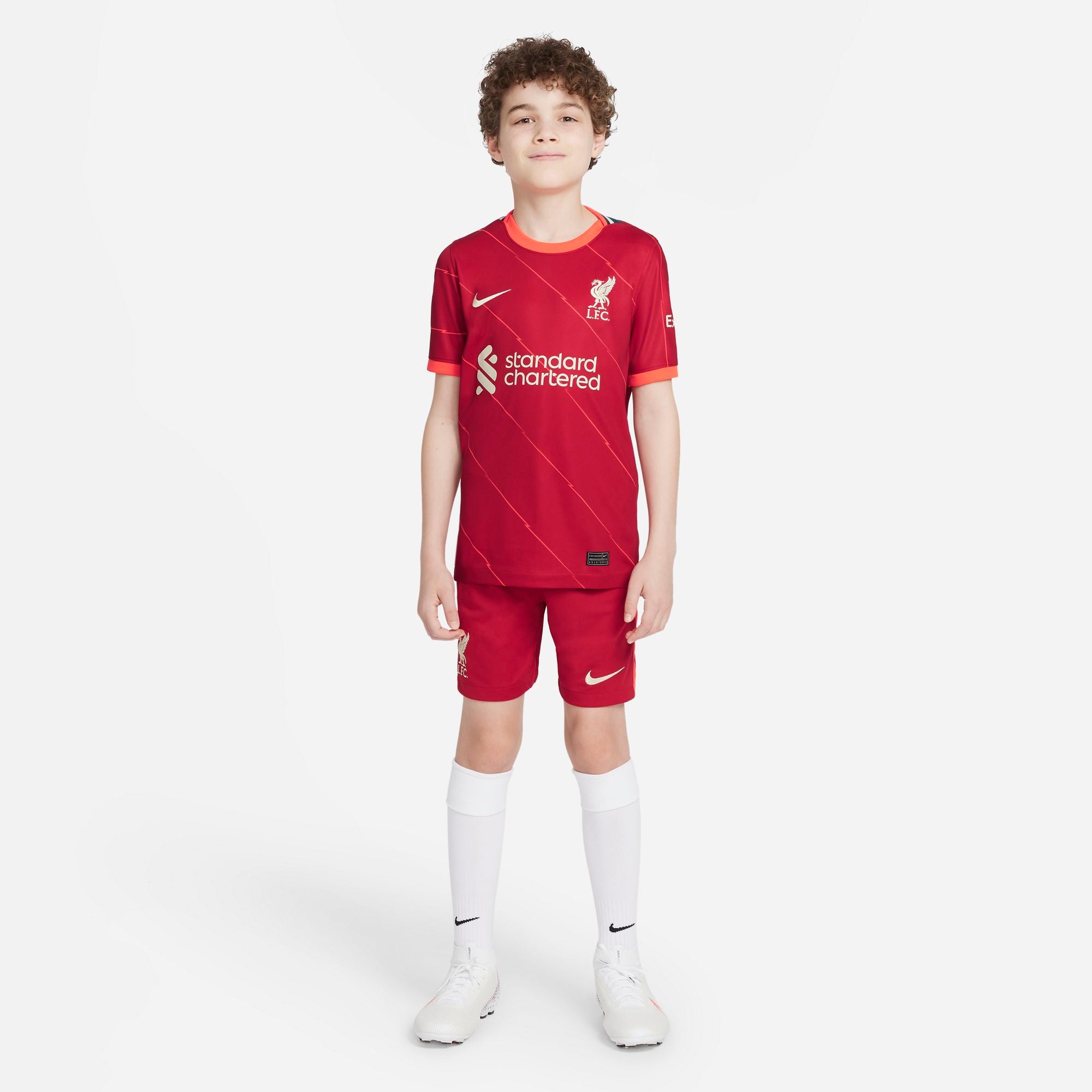 Liverpool FC 2021 22 Stadium Home Big Kids Soccer Jersey