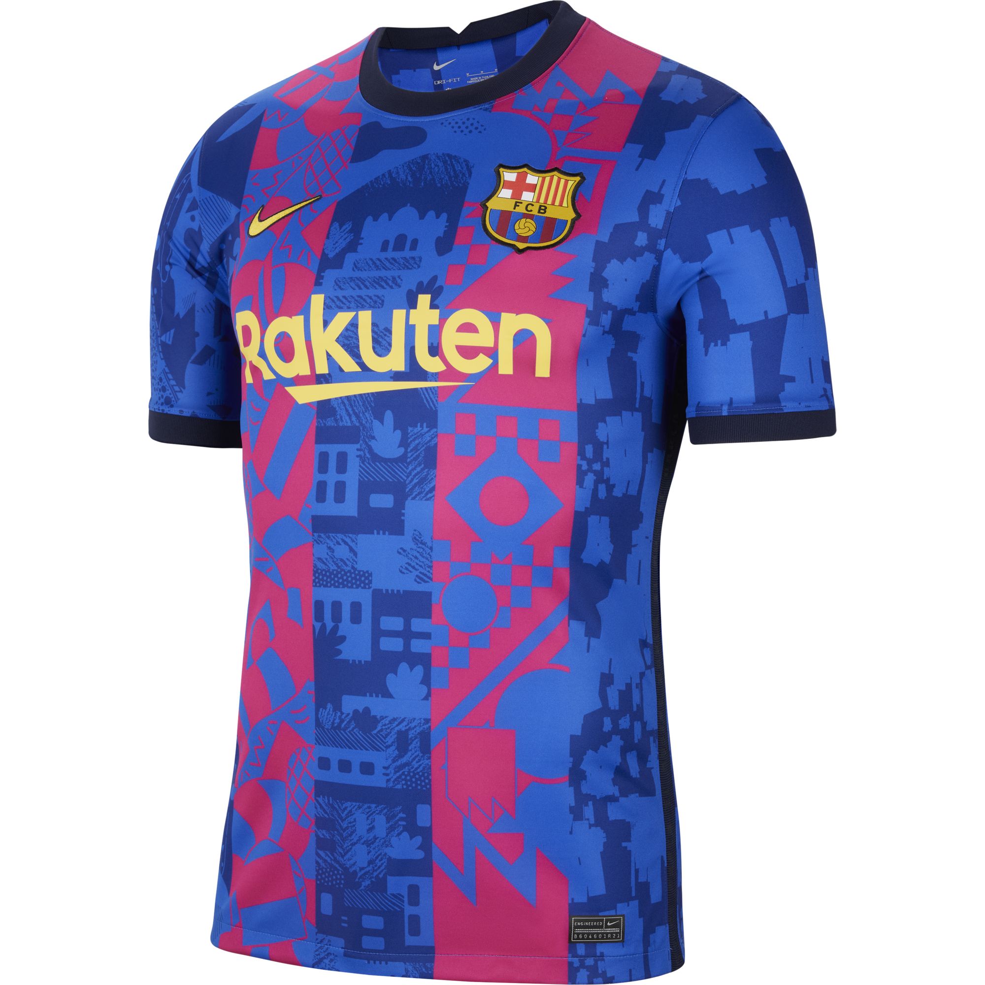 Youth FC Barcelona Nike Dri Fit Raso Replica Soccer Jersey Size