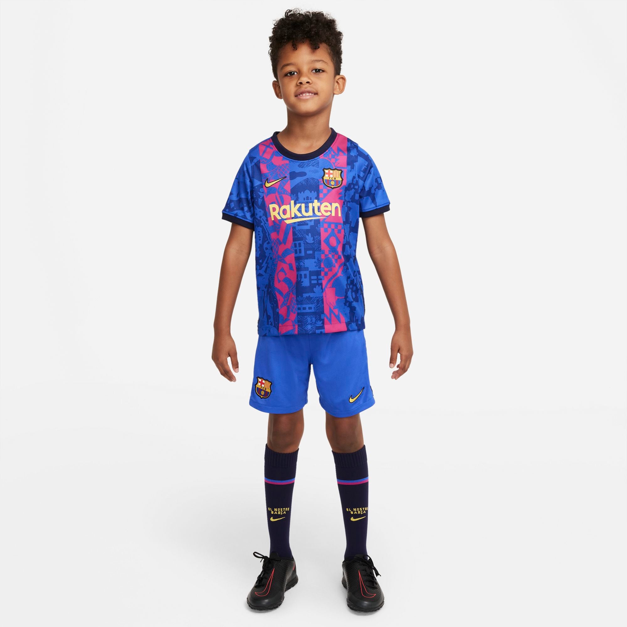 FC Barcelona 2021 22 Third Little Kids Soccer Kit