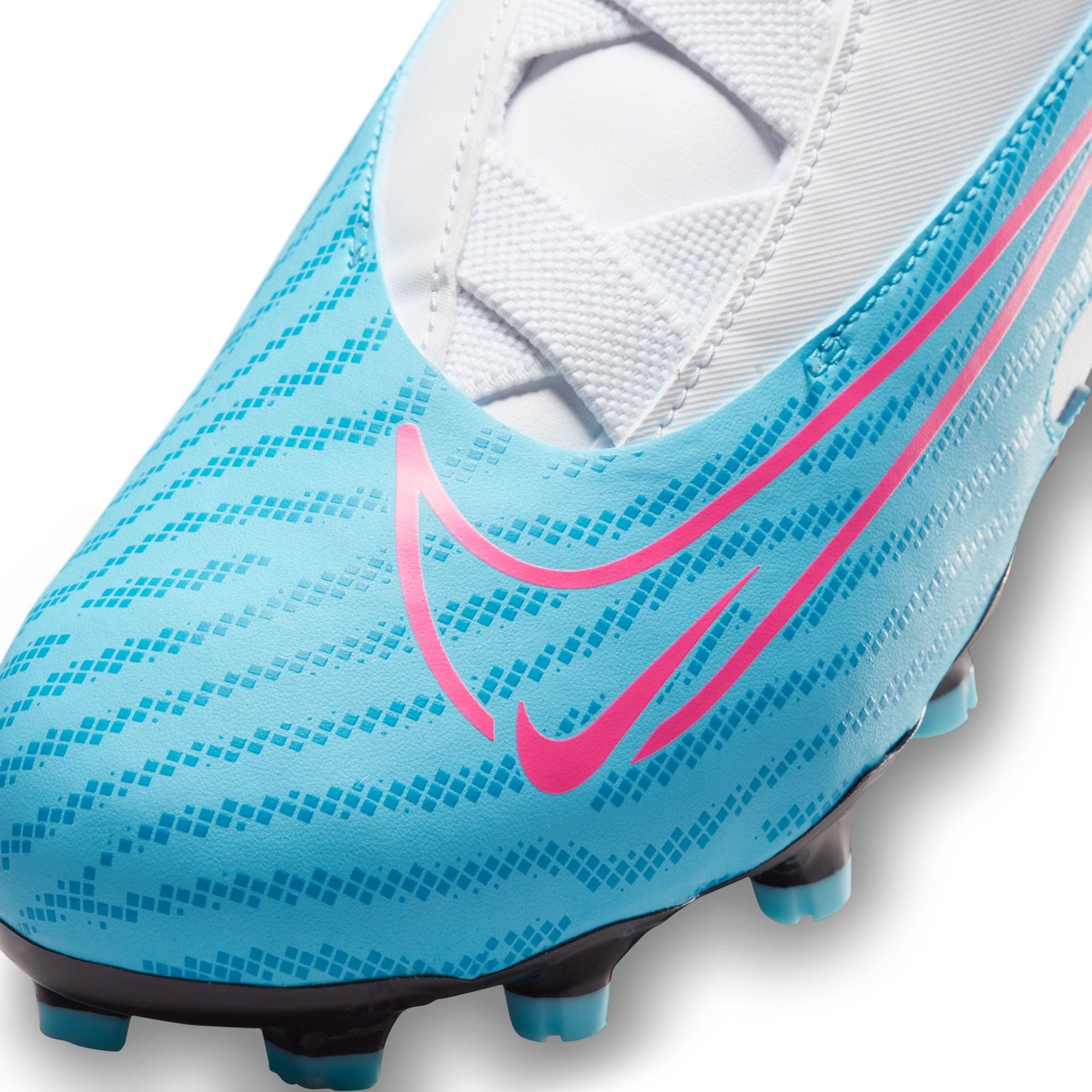 Nike Kids Phantom GX Academy FG MG Baltic Blue Pink Blast 5