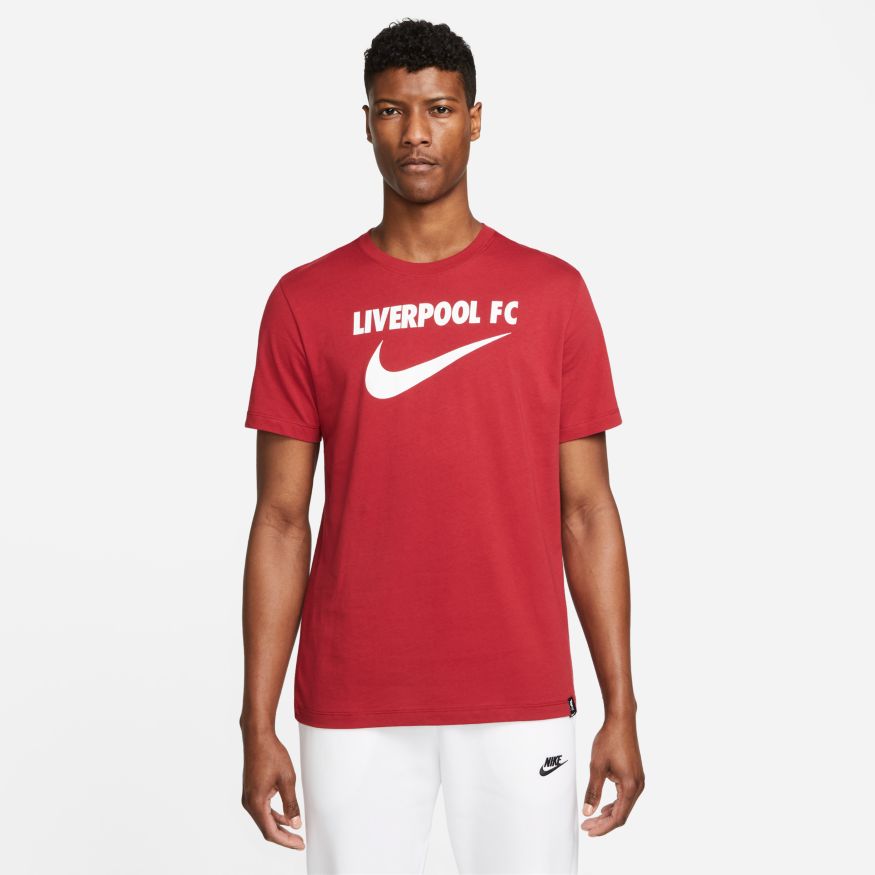 Liverpool FC Swoosh Men&#39;s Soccer T-Shirt