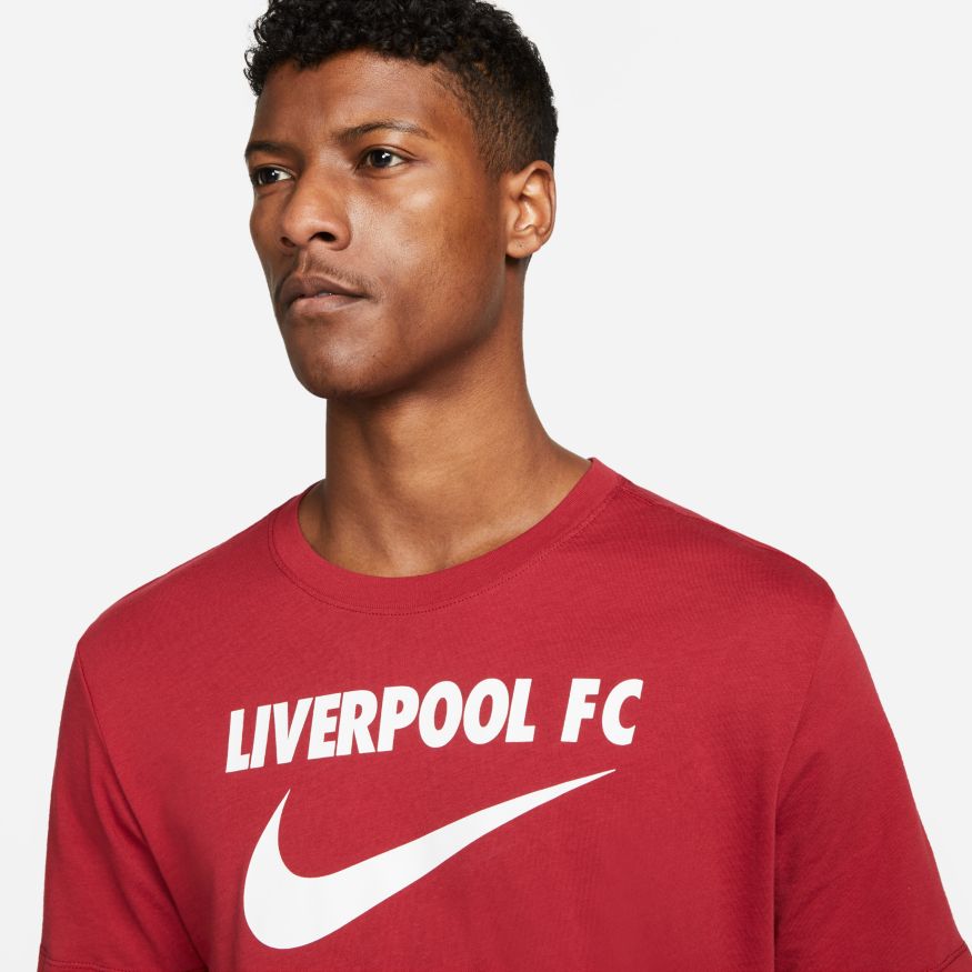 Liverpool FC Swoosh Men s Soccer T Shirt