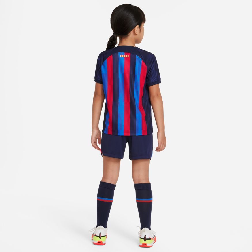 Nike FC Barcelona 2022/23 Home Little Kids' Soccer Kit