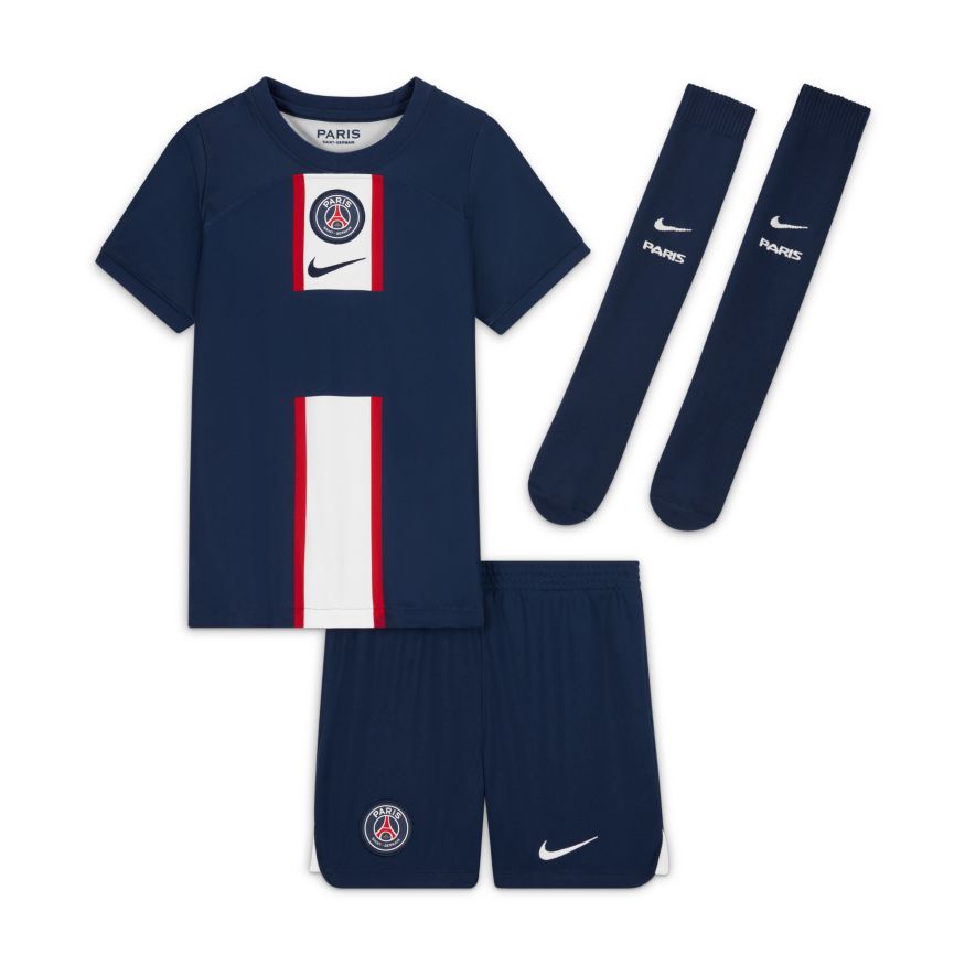 L.Hernández PSG 23/24 Home Kids Kit - SoccerArmor 