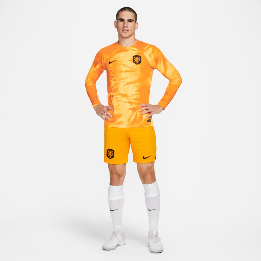 Nike Netherlands 2022/23 Stadium Home Men's Dri-FIT Long-Sleeve Soccer Jersey