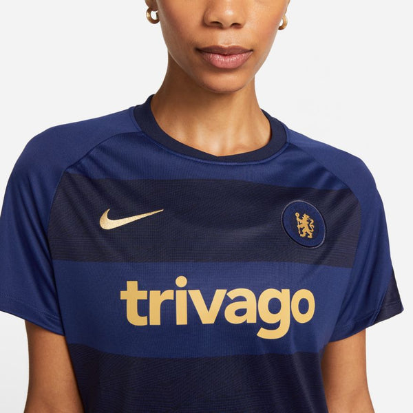 Womens Chelsea Pre-Match Top - Sand