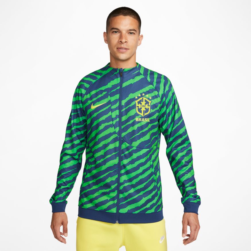 Nike Brasil Academy Pro Men&#39;s Full-Zip Knit Soccer Jacket