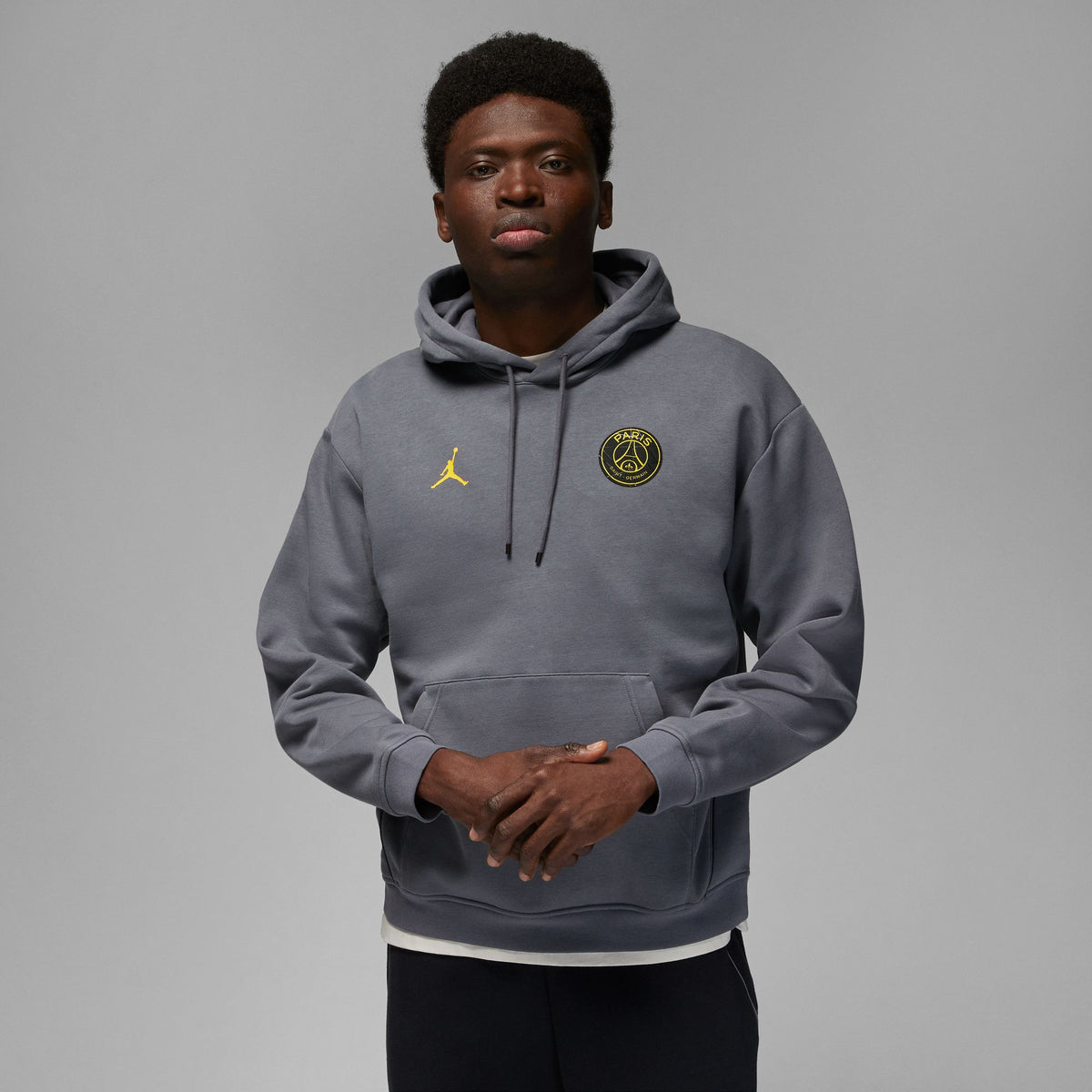 Jordan PSG Fleece Hoodie Gray Men&#39;s