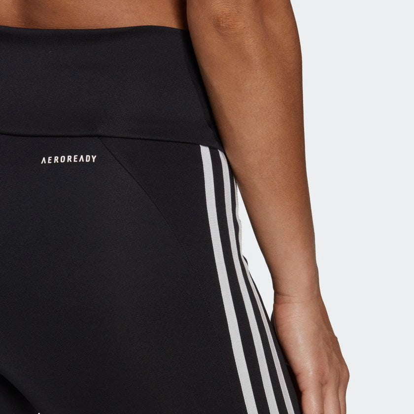 Adidas Aeroready 3-stripe high rise 7/8 ankle leggings NWT womens