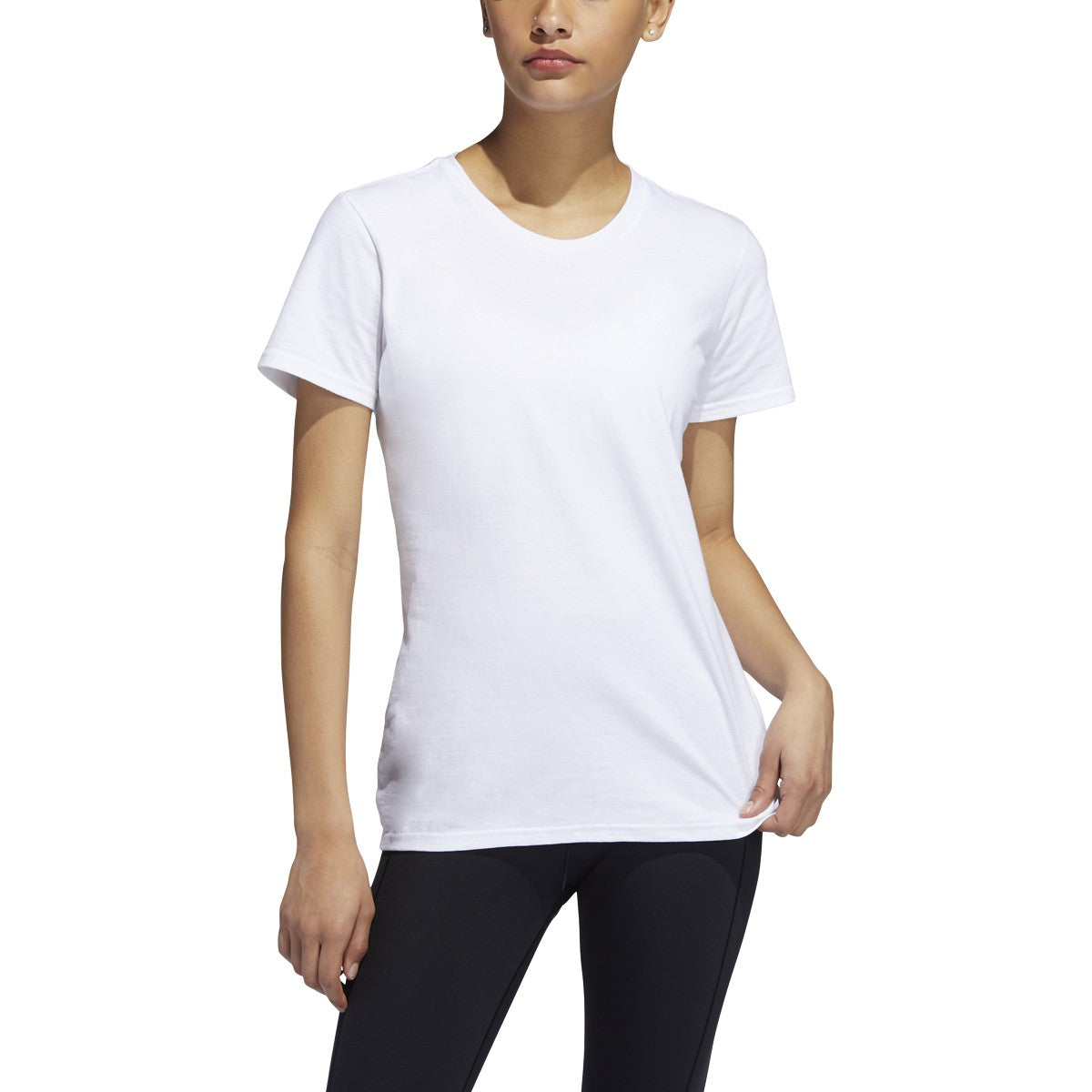 AMPLIFIER TEE WHITE BLANK WOMENS