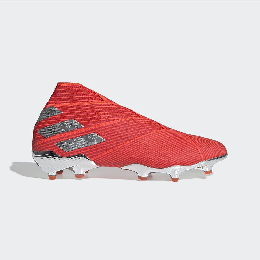 Nemeziz 19 FG Men s Cleats Active Red Silver Metallic Solar Red