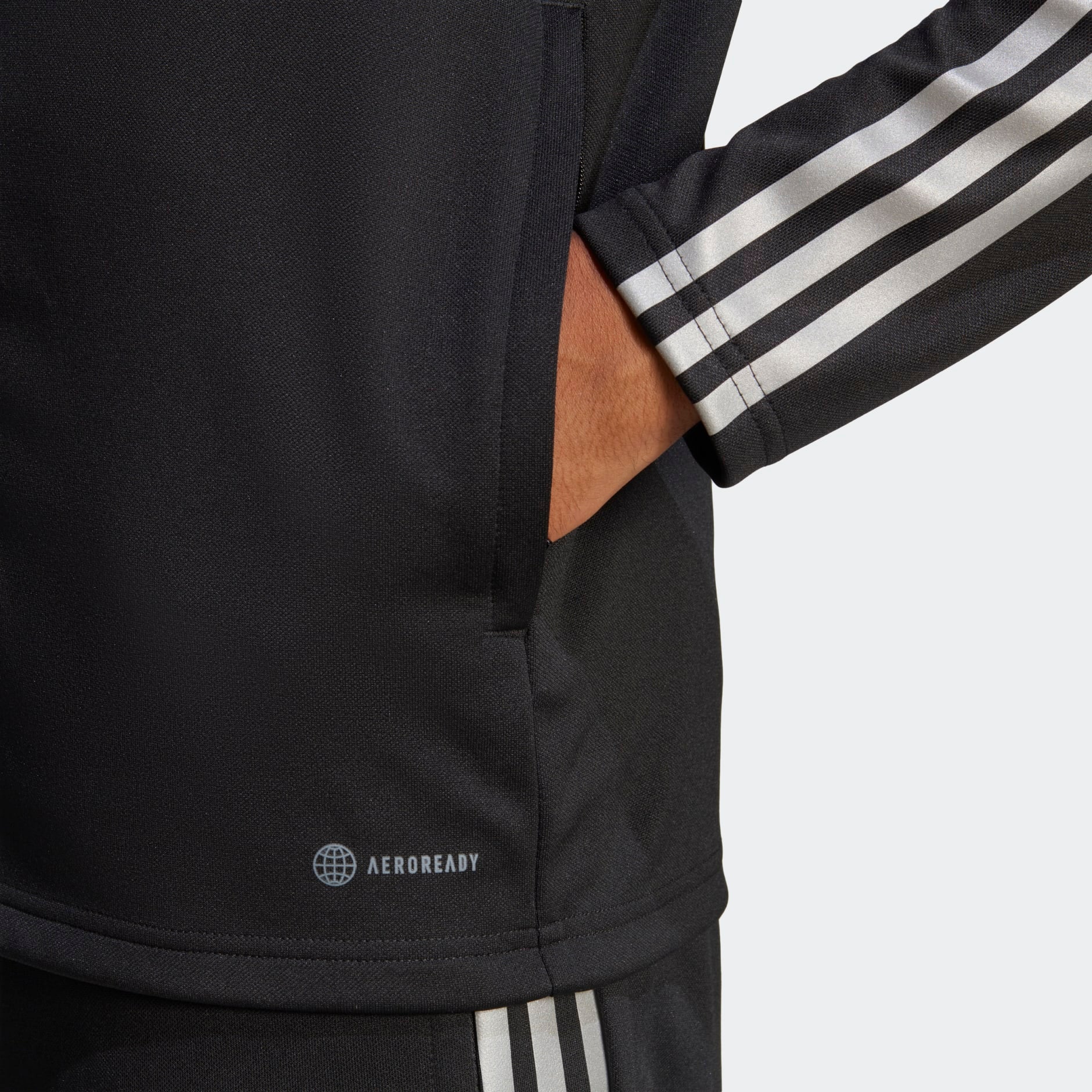 Adidas reflective jacket black online