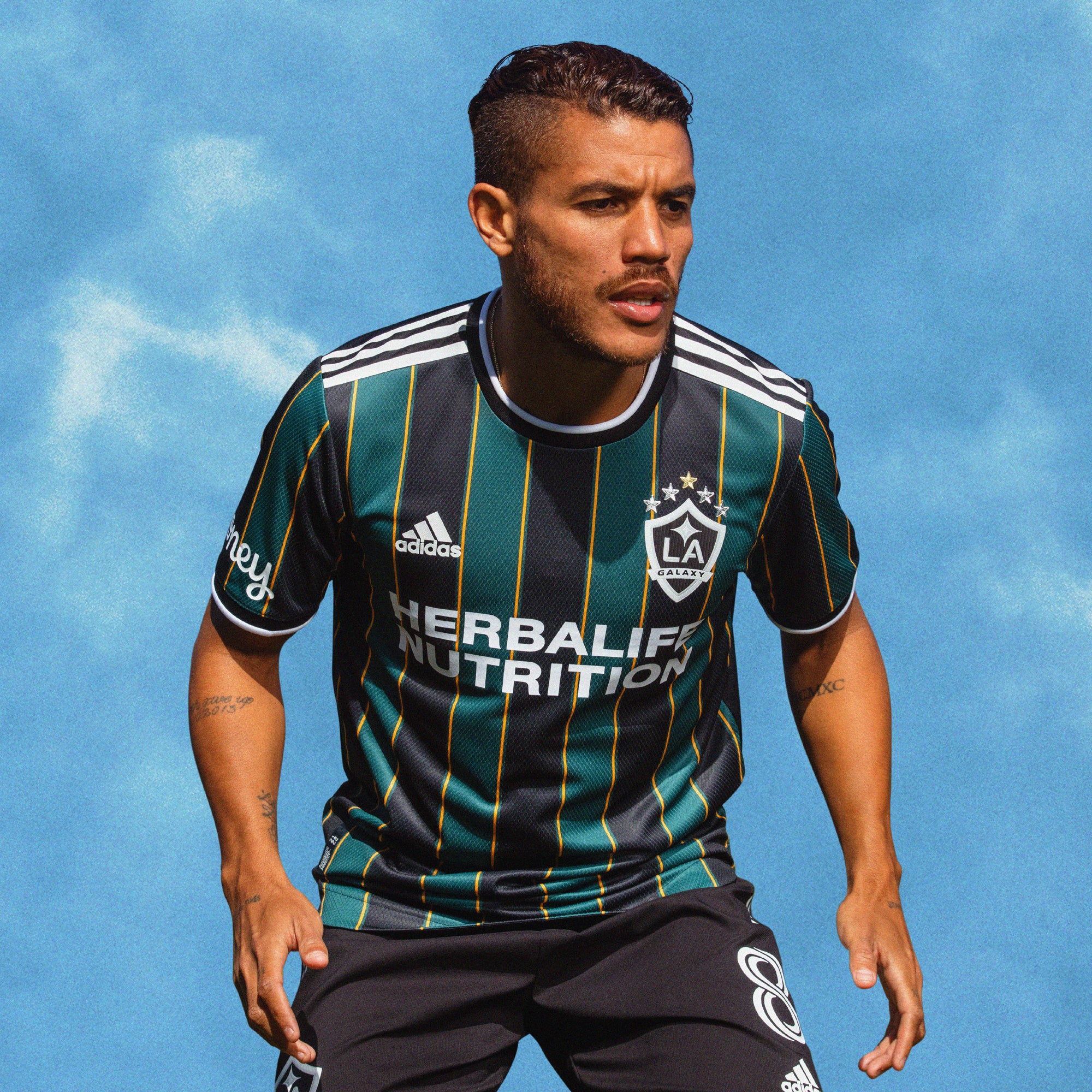 adidas Men's LA Galaxy 2021/22 Away Jersey Black/Tech Green – Azteca Soccer