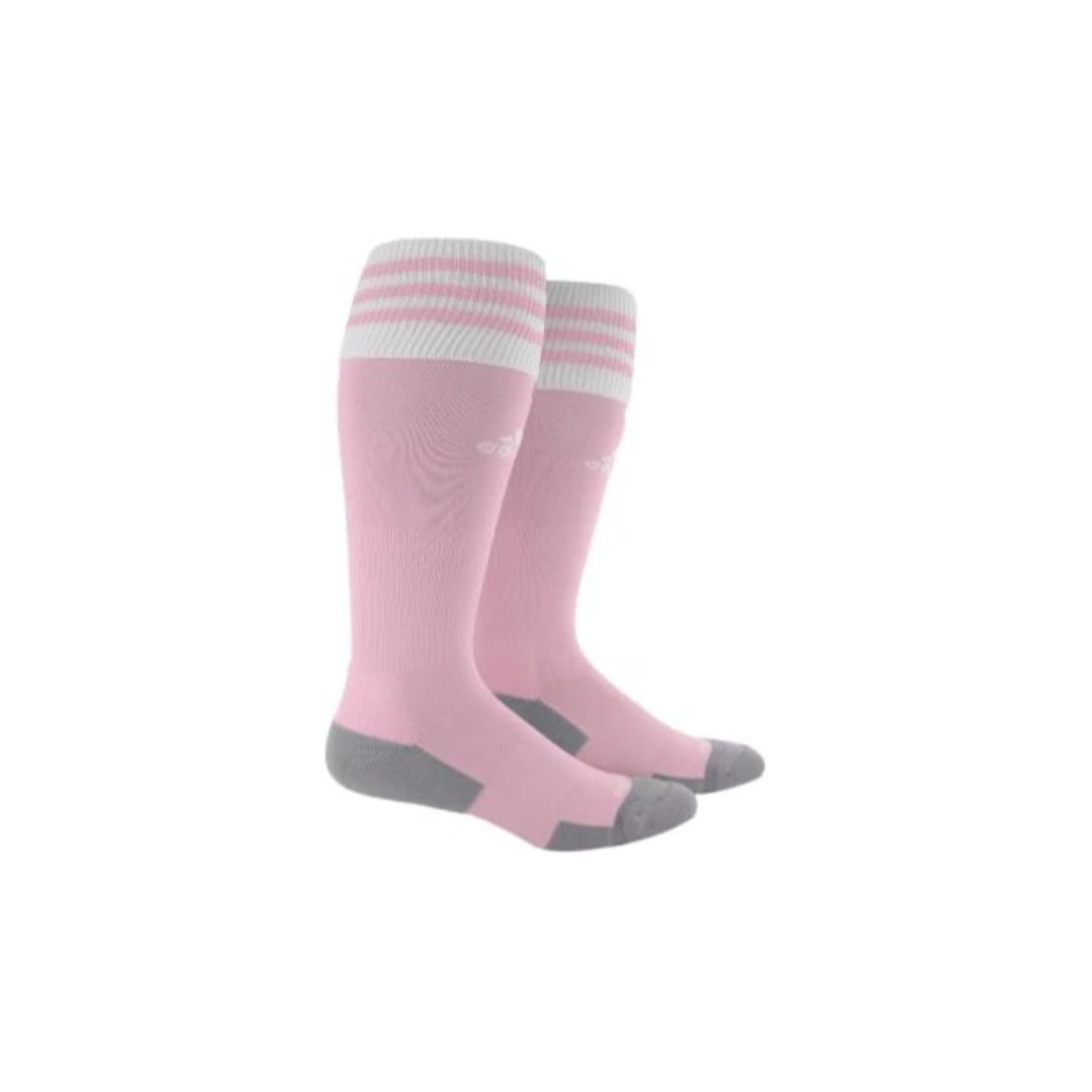 Pink adidas soccer outlet socks