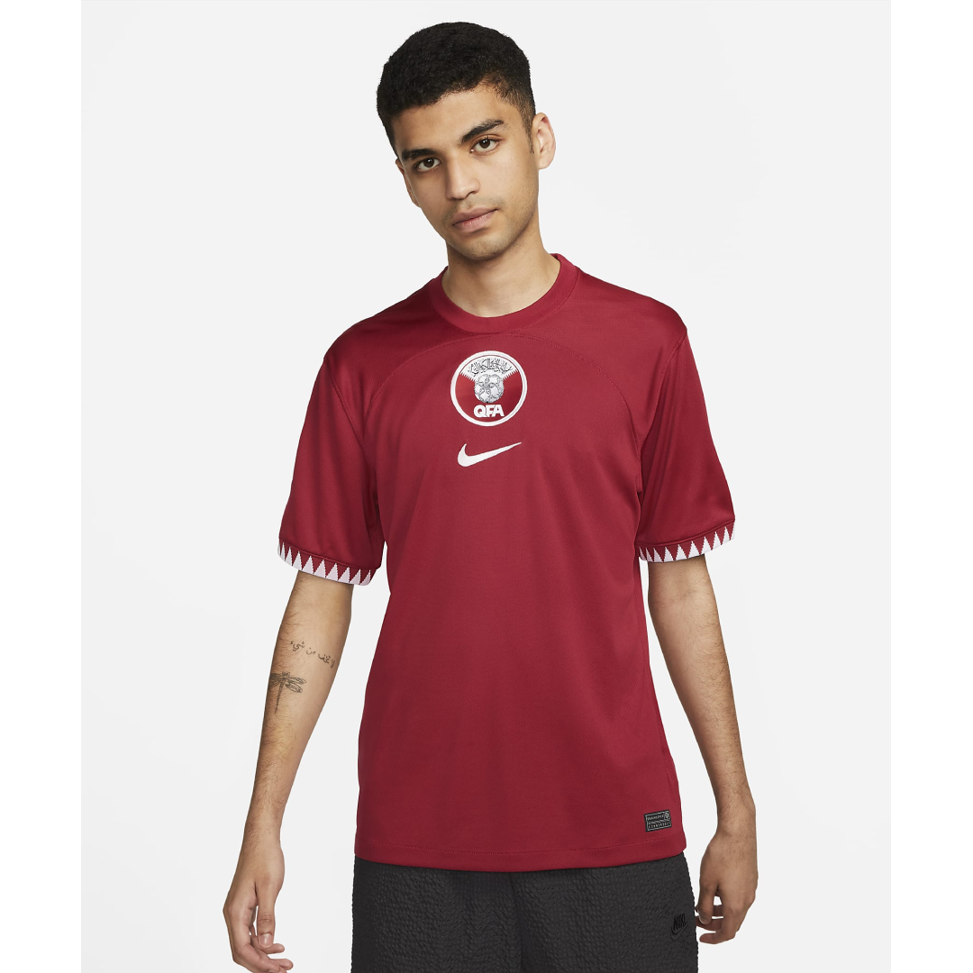 Nike Qatar 2022/23 Stadium Home Men&#39;s Nike Dri-FIT Soccer Jersey