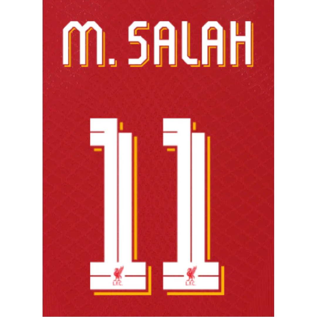 Salah Liverpool UCL Name and Number Set - Adult