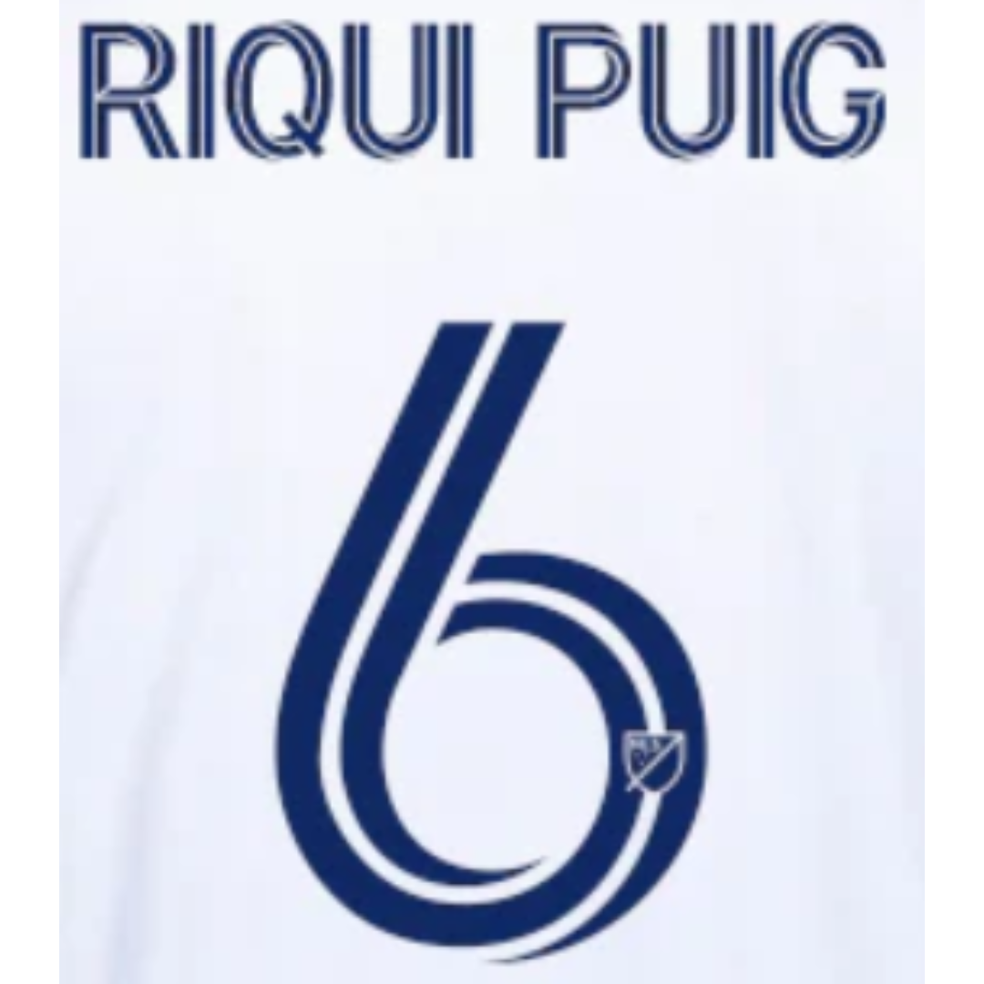 Riqui Puig 6 LA Galaxy Home Adult Name and Number Set