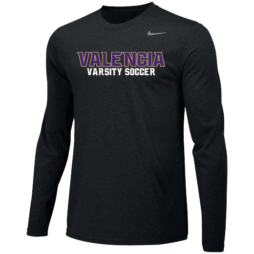 Nike Valencia Varsity Soccer Legend Top Long Sleeve Black