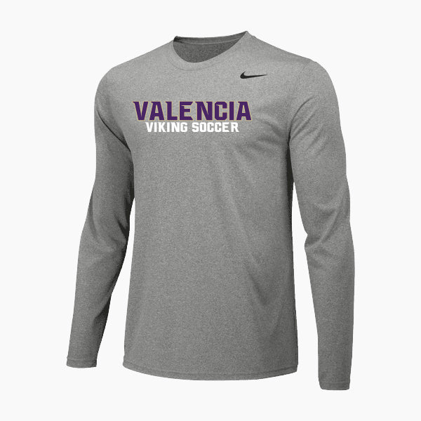 Nike Valencia JV/Fros Soccer Legend Top Long Sleeve Gray